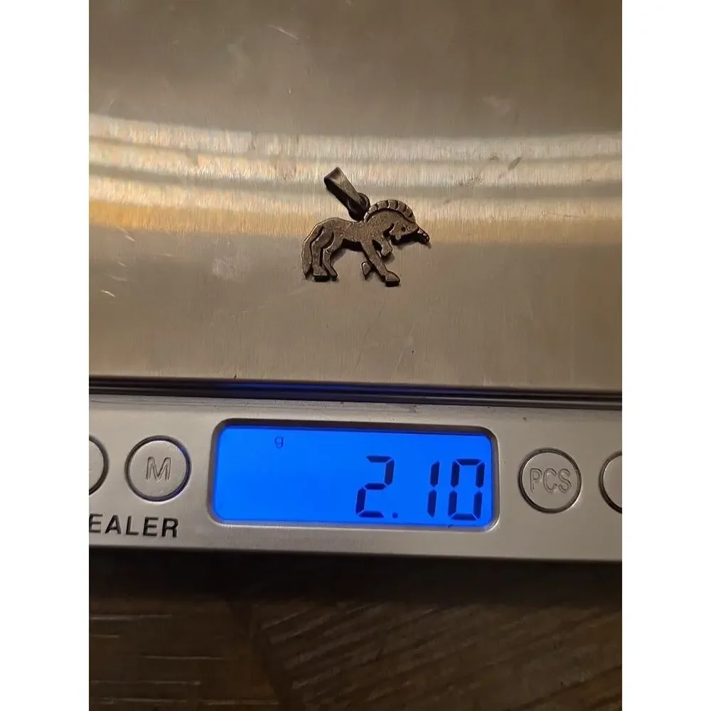 Sterling Silver Unicorn Pendant Charm‎ Vintage Fantasy Mythical - Picture 13 of 16